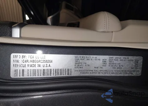 2024 Jeep Grand Cherokee Limited 4X4 из США, поврежденный, VIN 1C4RJHBG5RC258264